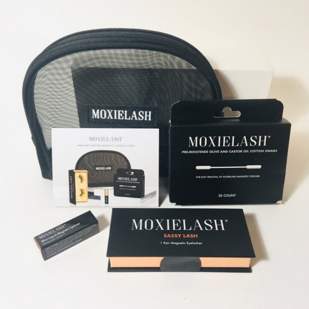 Moxielash Sassy Magnetic Mink Eyelashes Kit Magnetic Lashes Eyeliner Kit NWT